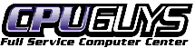 Company Logo with purple,black and white text